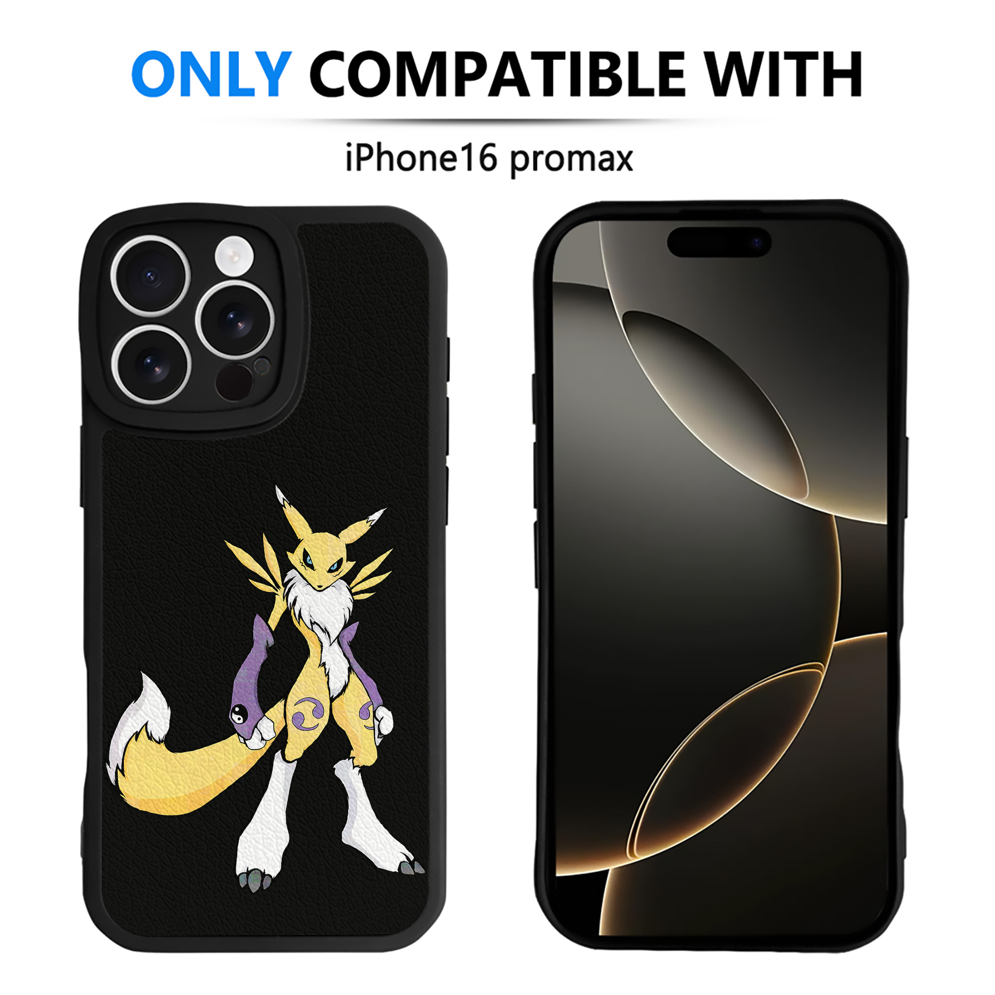 （画像用） Digimon デジタルモンスター/デジモン 【iPhone 16シリーズ対応】シリコンスマホケース（レザー調） 材質：シリコン